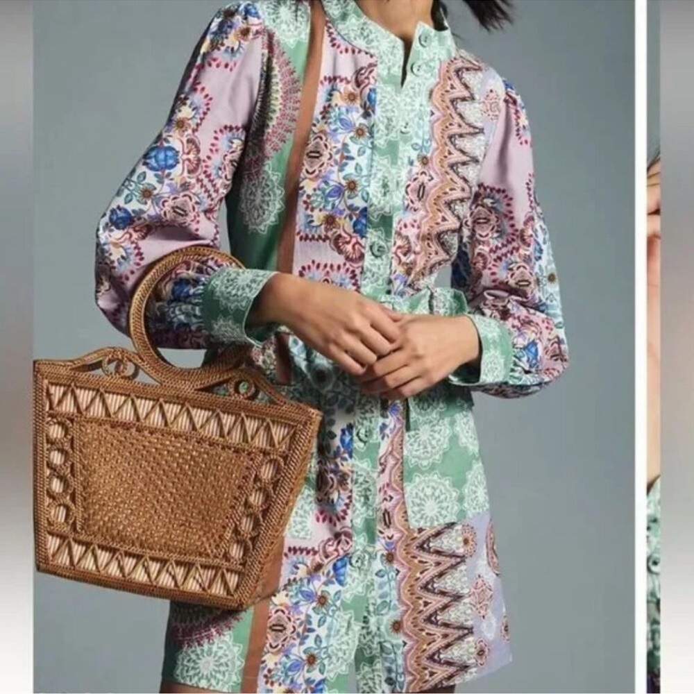 Beautiful 😍 Floral Patterned Dress with Woven Bag
Send me your best offer :) - Picture 6 of 14
